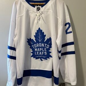 Signed Eddie Shack Toronto Maple Leafs Jersey